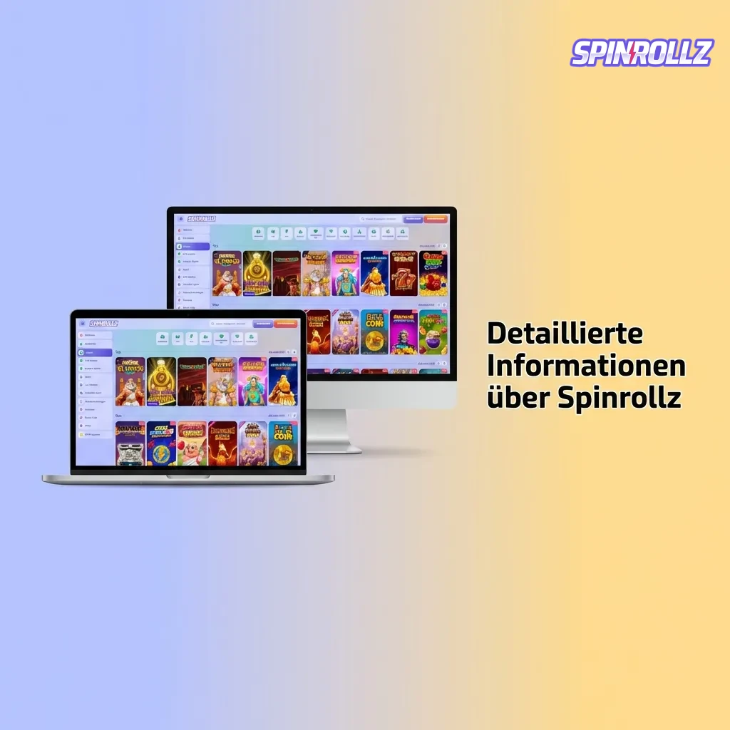 Spinrollz platform showing sports betting options, mobile apps, and security features for online gaming enthusiasts.