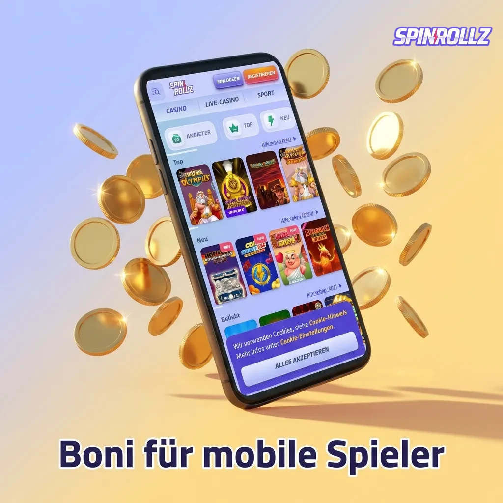Mobile casino bonuses: welcome package, reload offers, and free bet promotions with detailed terms and conditions