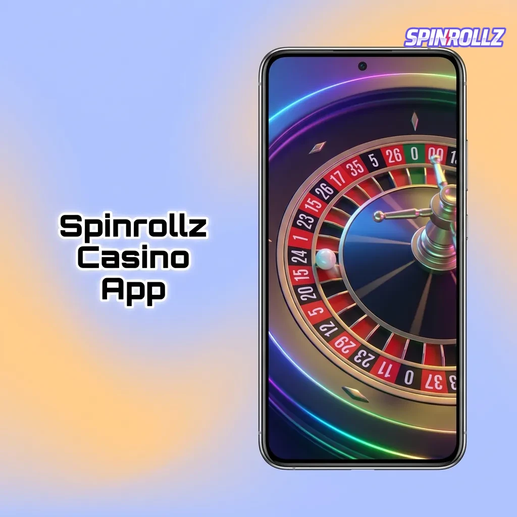 Spinrollz Casino App interface showing slots, table games, and live dealer options with easy navigation