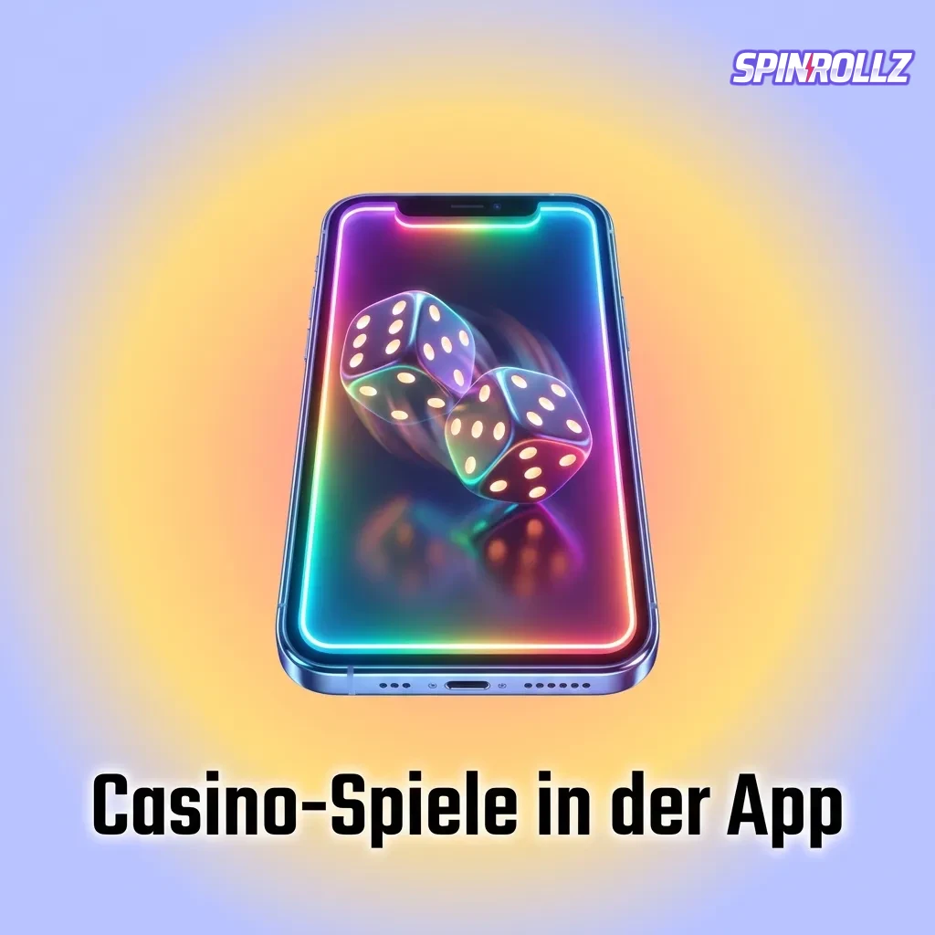 Spinrollz Casino app showing slots, table games, and live dealer options with over 3,000 games from top providers