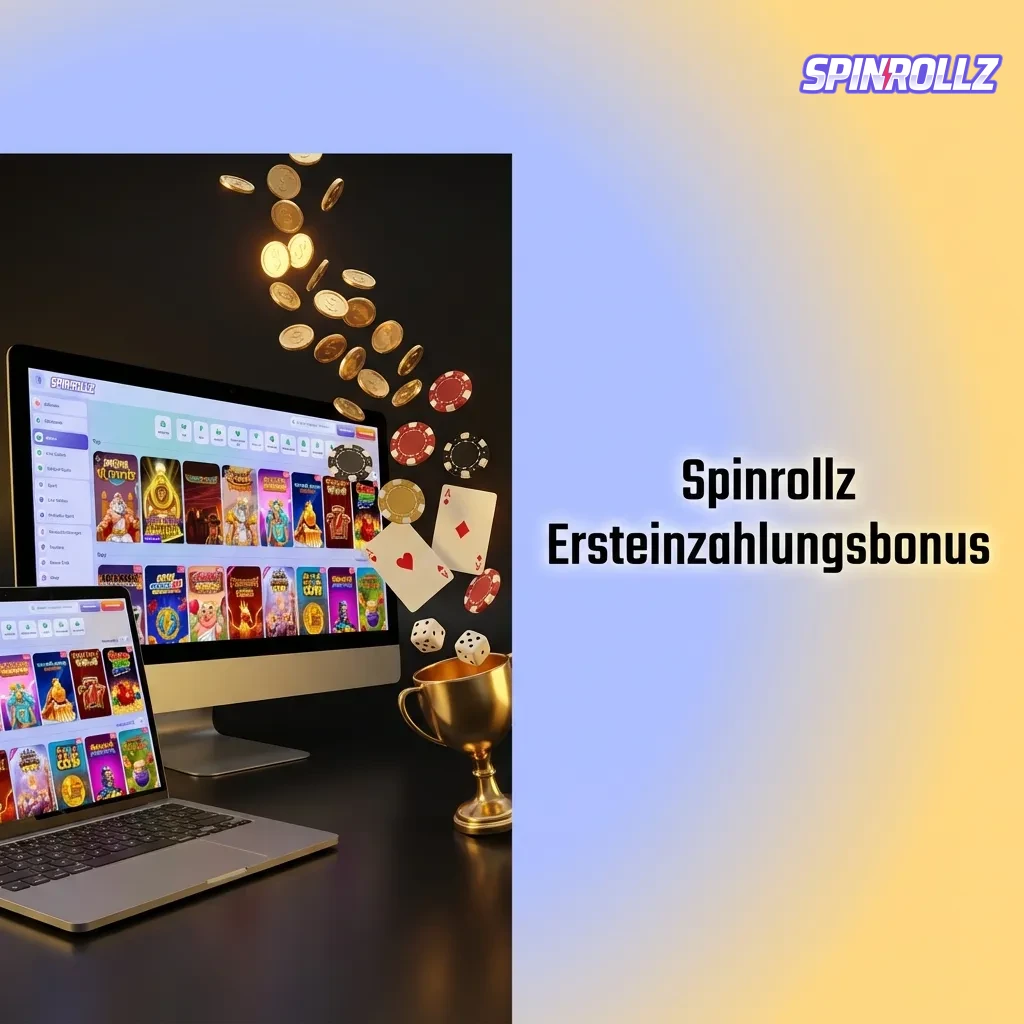 Spinrollz welcome bonus: 100% up to €500 plus 200 free spins for casino and 100% up to €200 for sports betting