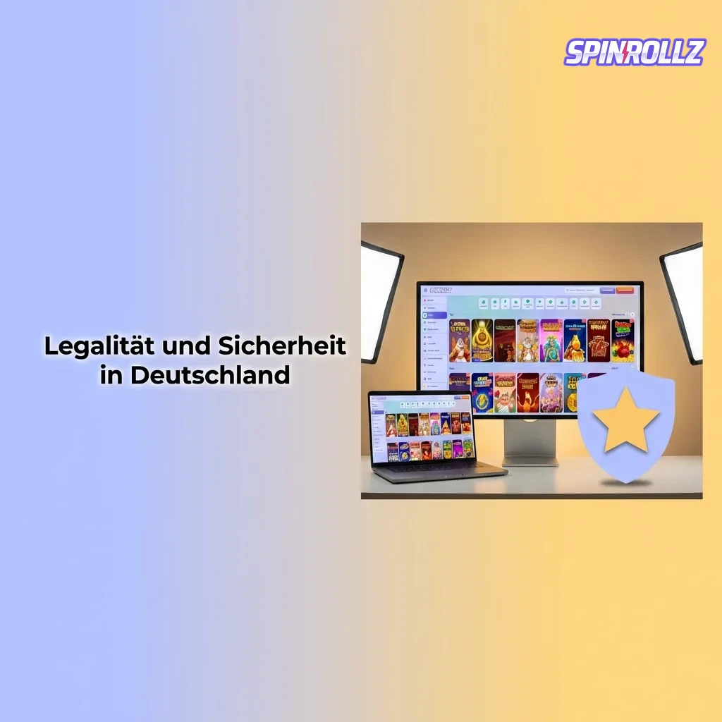 German online casino security badge showing Curacao eGaming license and SSL encryption protection symbols