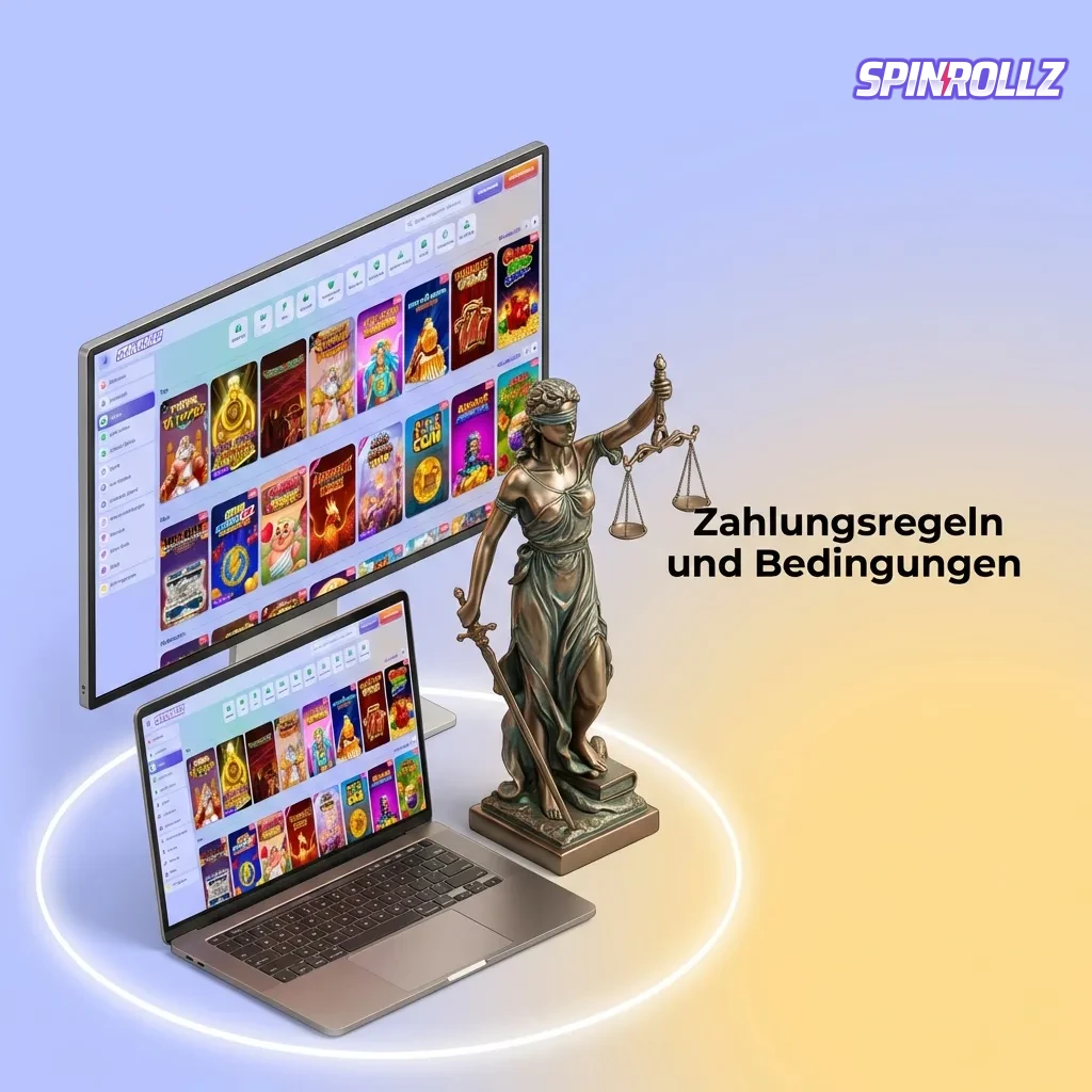 German payment rules document showing verification requirements, withdrawal limits, and transaction conditions for users.