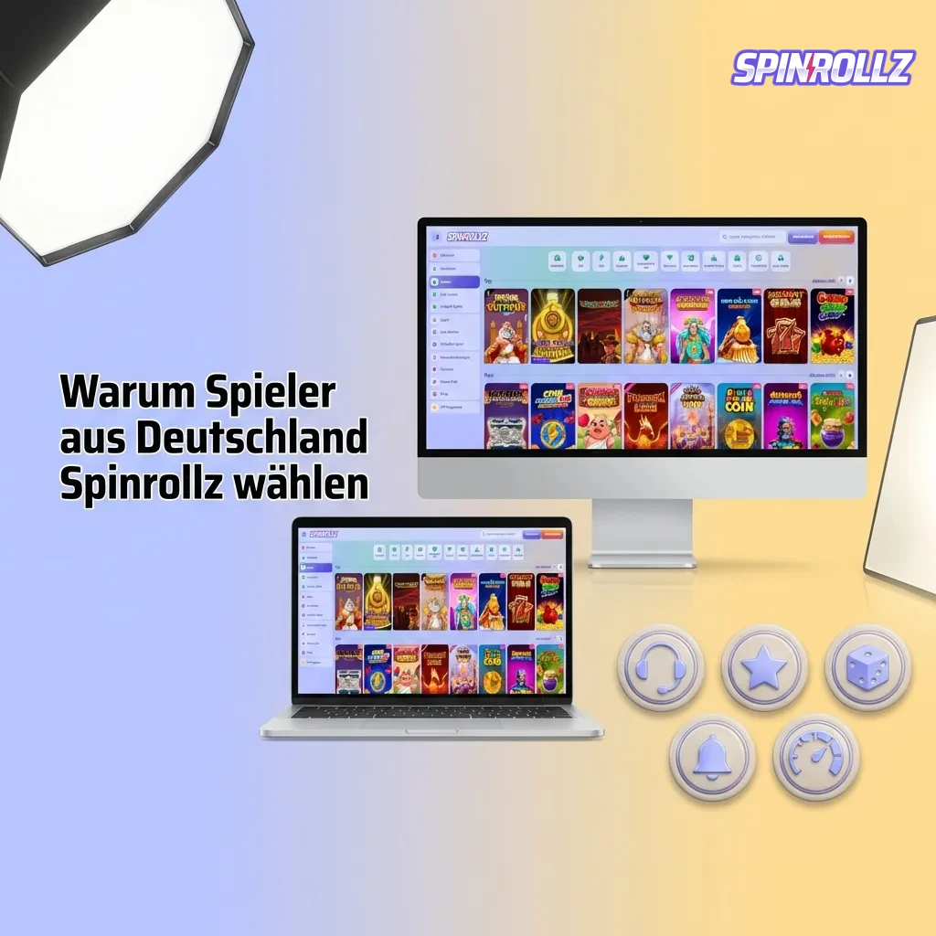 Spinrollz features for German players: fast Euro transactions, German interface, crypto options, mobile apps, 5000+ games