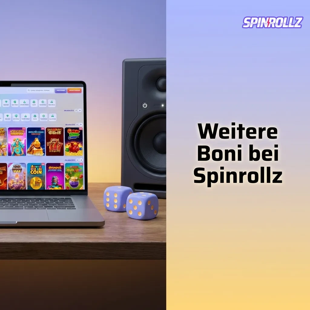 Spinrollz casino bonus promotions including reload bonuses, cashback offers, VIP rewards, and tournament prizes